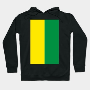 Norwich Yellow and Green Half design Hoodie